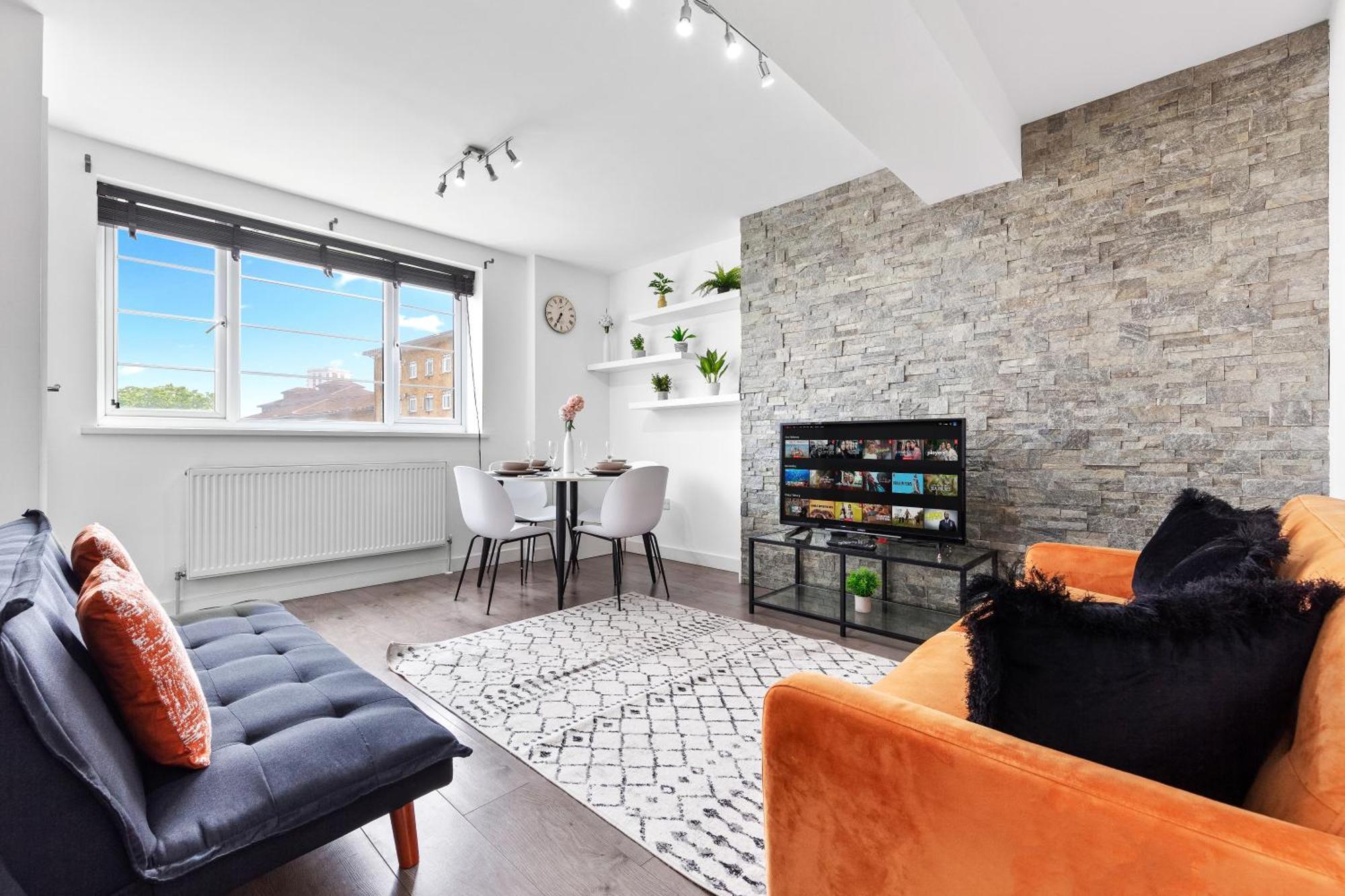 Central London Two Bedroom Serviced Apartment - Nine Elms Luxury Stay - Vauxhall & Westminster Eksteriør bilde